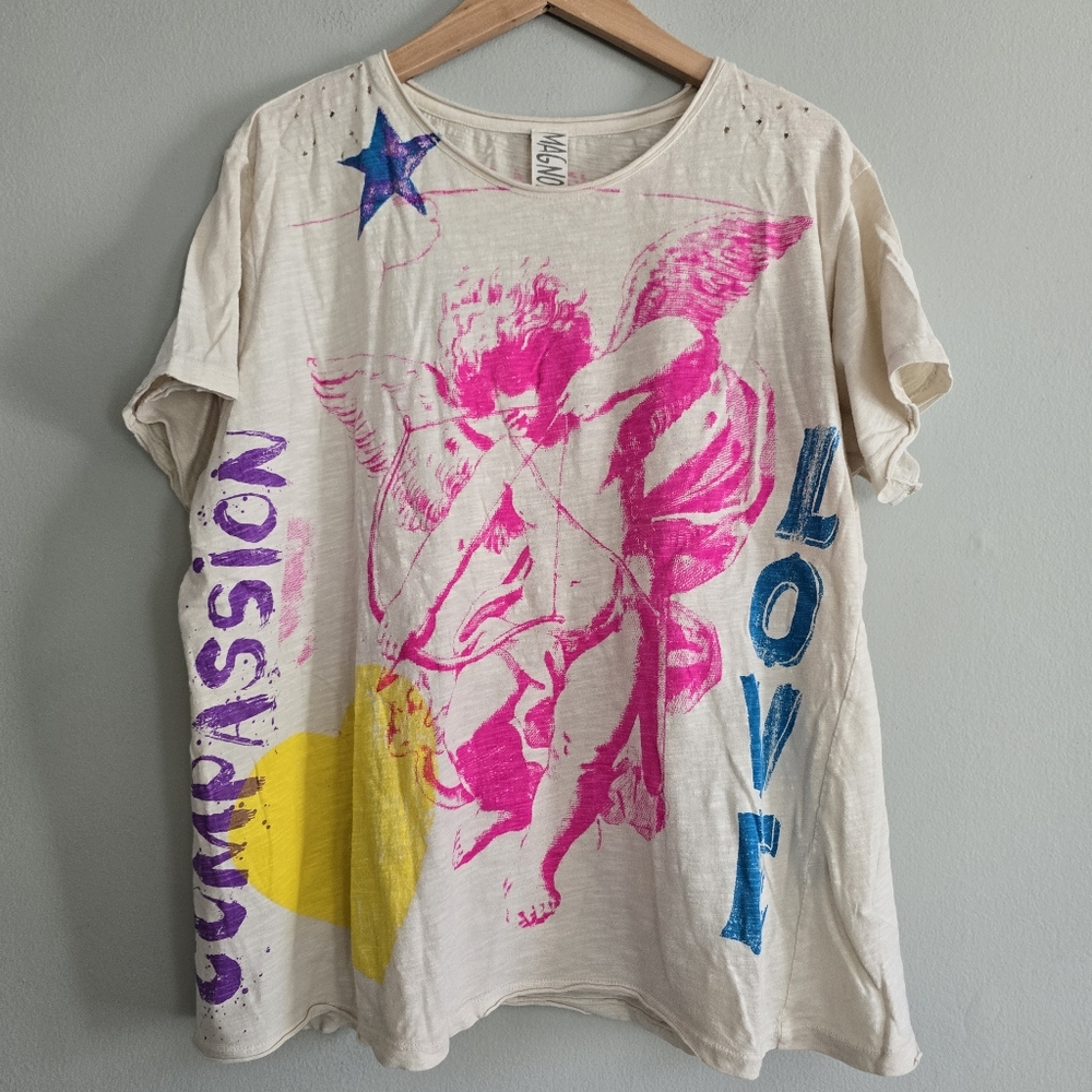 Magnolia Pearl More Than Love Boyfriend Tee, One Size - Picture 10 of 10